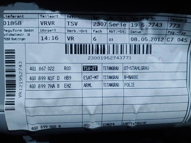 4G1867022 VAG 
