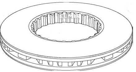 RD85103803 Rider Гальмо дискове переднє