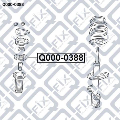 Купити Q0000388 Q-fix Підшипник опорний амортизатора, переднього