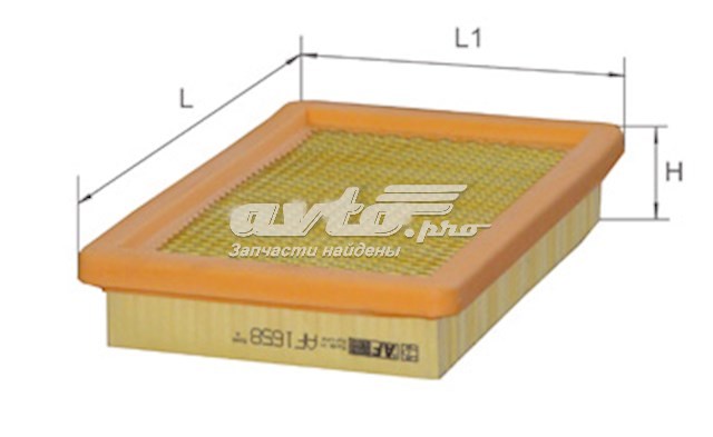 Купити AF1658S Alpha Filter Автомобільний фільтр повітря
