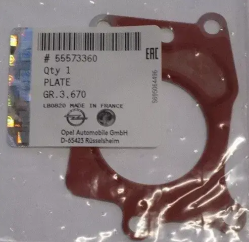Прокладка EGR-клапана рециркуляції 55573360 General Motors