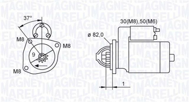 Стартер Magneti Marelli MQS1389 ціна, від 97.43 USD