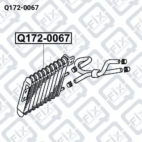 Радіатор охолодження, АКПП Q-fix Q1720067 ціна, від 69.85 USD