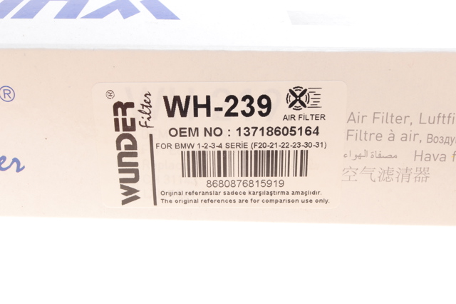 Повітряний фільтр WH239 Wunder