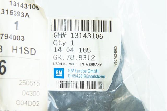 13143106 General Motors Кронштейн бампера заднього, лівий