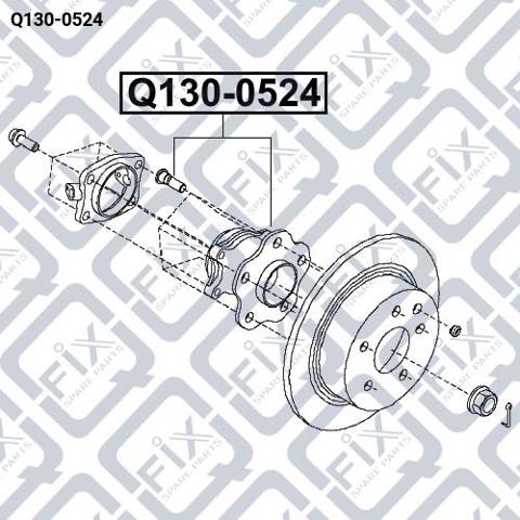 Маточини задніх коліс Q-fix Q1300524 ціна, від 50.38 USD