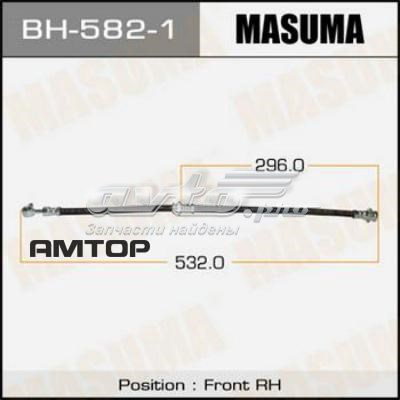 Шланг гальмівний передній, правий Masuma BH5821 ціна, від 11.53 USD