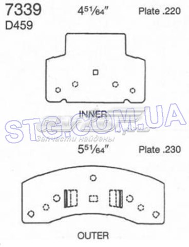 Гальмівні колодки Wagner ZX459 ціна, від 30.73 USD
