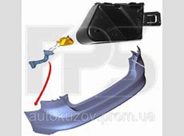 Лівий кронштейн заднього бампера FPS FP2813963 ціна, від 2.88 USD