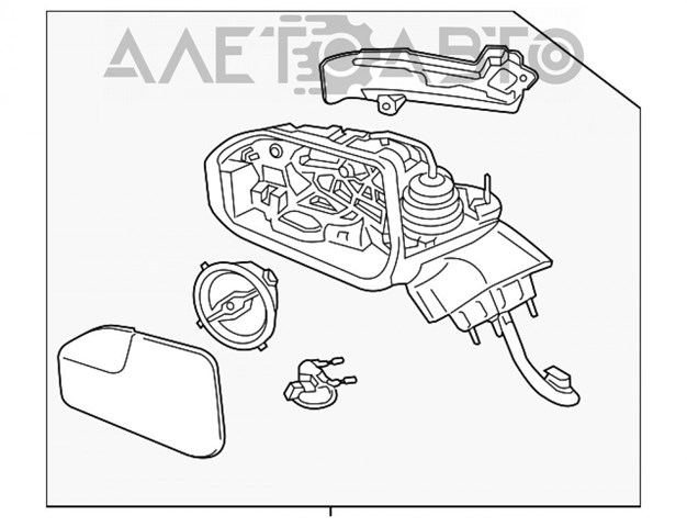 Купити FP5Z17683Q Ford Бічне дзеркало заднього виду ліве