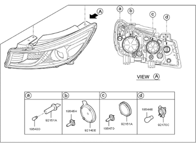 Фара права KIA Sedona (YP) (Кіа Sedona)