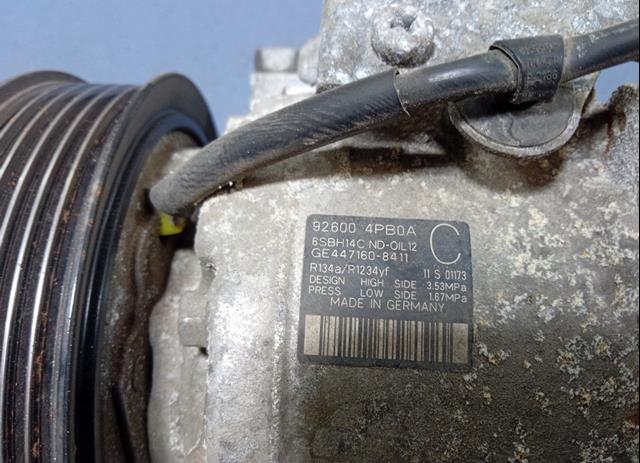 Компресор системи кондиціювання Nissan/Infiniti 926004PB0A ціна, від 181.72 USD