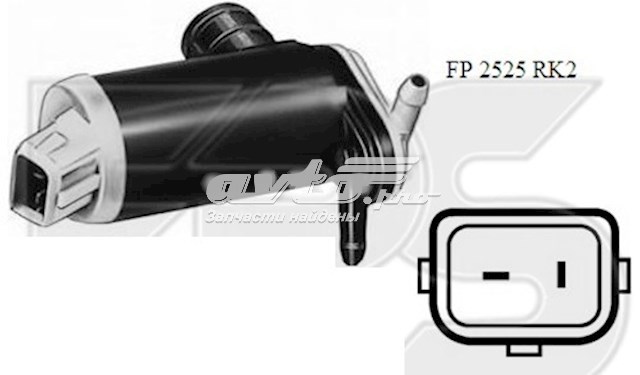 Моторчик омивача скла передній/задній FPS FP2525RK2 ціна, від 4.05 USD