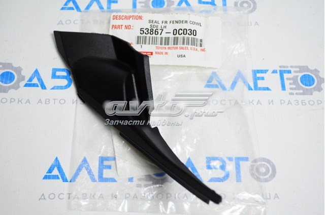 538670C030 Toyota Заглушка жабо збоку