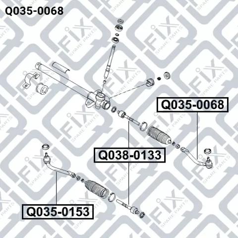 Купити Q0350068 Q-fix Рульовий наконечник