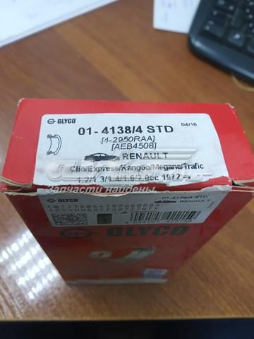 Купити 0141384 Glyco Вкладиші коленвала шатунні