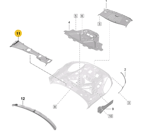95B819447G1E0 Porsche 