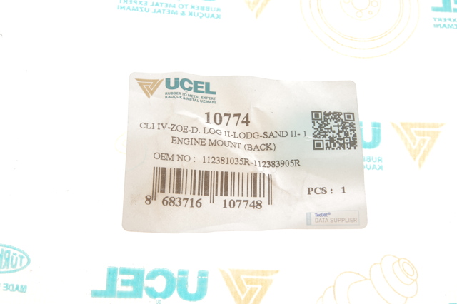 Подушка (опора) двигуна, задня Uc-el 10774 ціна, від 15.30 USD