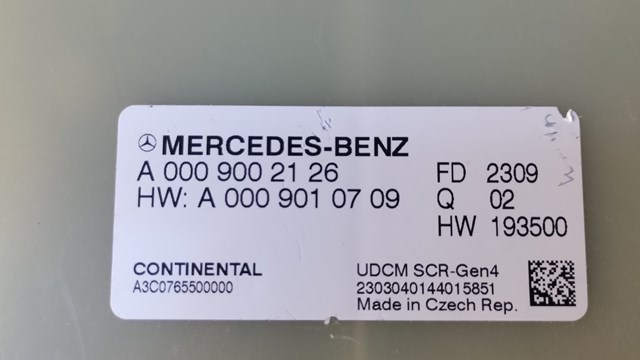 A0009002126 Mercedes 