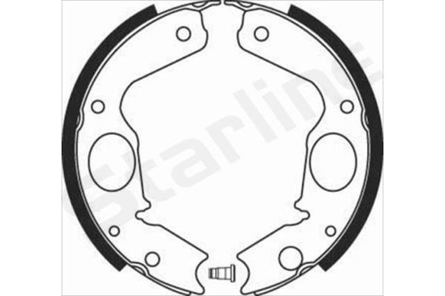 BC08350 Starline Гальмівні колодки ручника