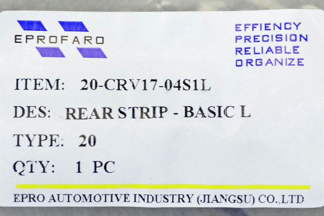 Молдинг заднього бампера, лівий EPROFARO 00000078599 ціна, від 4.23 USD