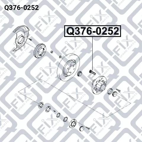 Купити Q3760252 Q-fix Болт маточини