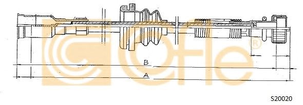 Трос приводу спідометра S20020 Cofle