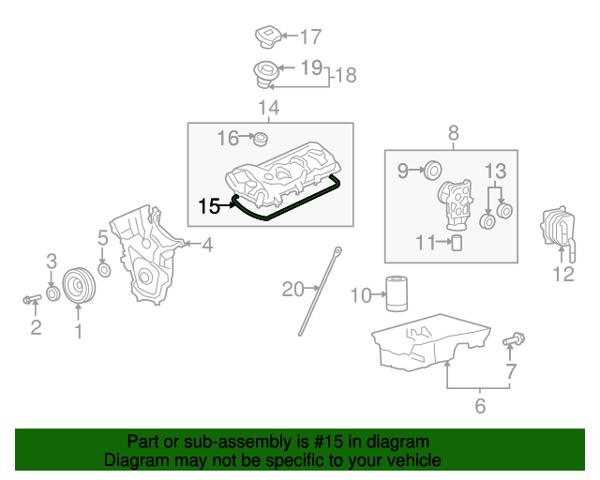 Прокладка клапанної кришки, ліва Mazda CY01102D5 ціна, від 16.94 USD