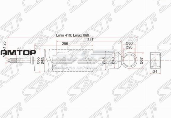 Амортизатор передній 4851129676 Toyota