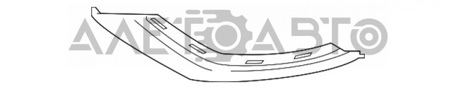 FP4827933 FPS Молдинг переднього бампера, лівий