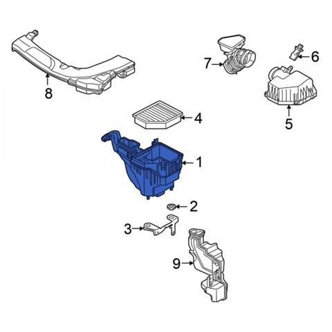 AX000035 Mitsubishi Корпус повітряного фільтра, нижня частина