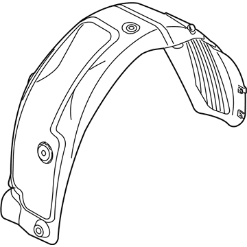 Купити 86822B0000 Hyundai/Kia Підкрилок заднього крила, правий