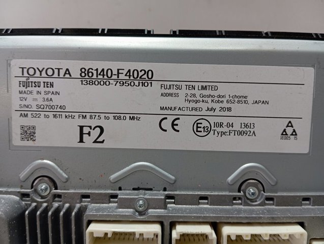 86140F4020 Toyota 