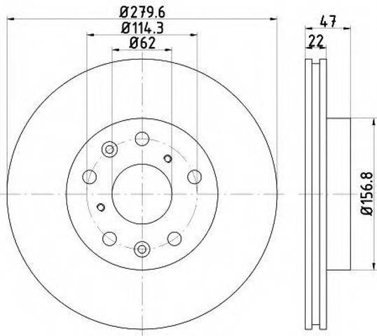 Диск гальмівний передній 986479403 Bosch