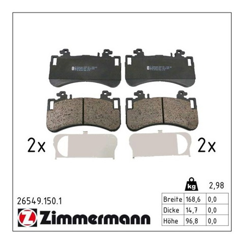 Гальмівні колодки Mercedes A0004206103 ціна, від 91.88 USD