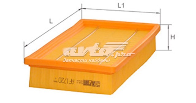 Купити AF1720 Alpha Filter Автомобільний фільтр повітря