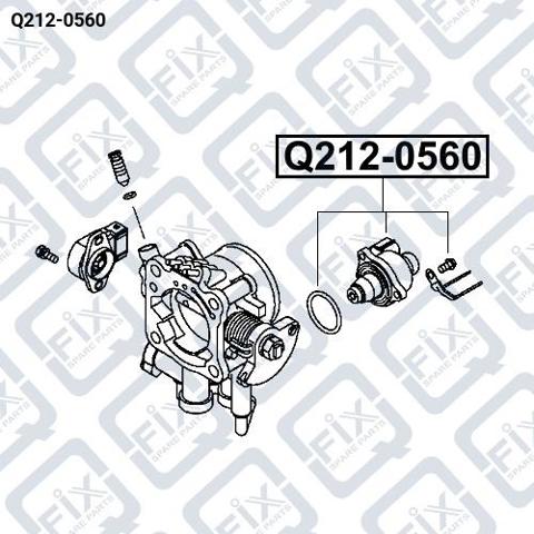 Клапан холостого ходу Q-fix Q2120560 ціна, від 30.08 USD