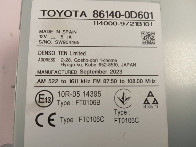 861400D601 Toyota 