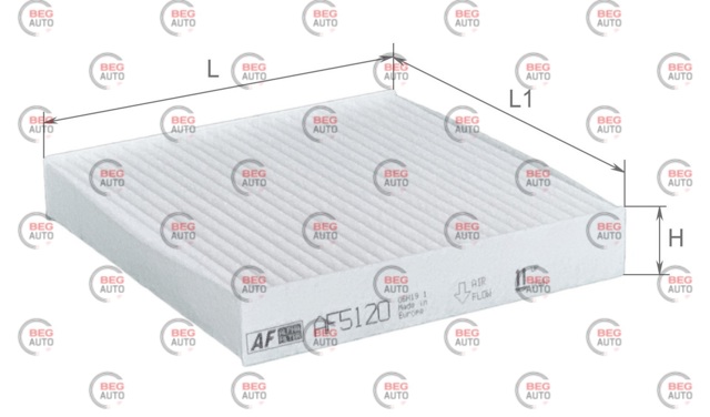 Купити AF5120 Alpha Filter Фільтр салону вугільний