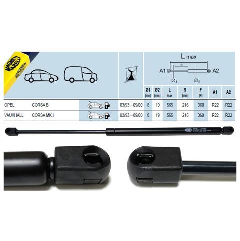 Амортизатор двері задньої Magneti Marelli GS0143 ціна, від 5.72 USD