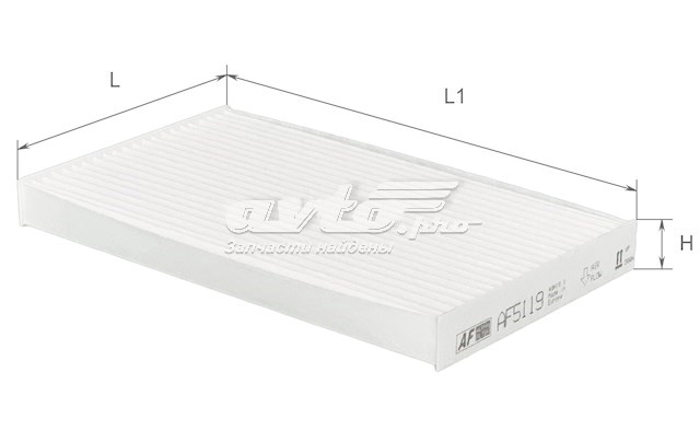 Фільтр повітряний обігрівача Alpha Filter AF5119 ціна, від 2.34 USD