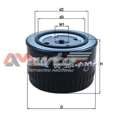 Масляний фільтр двигуна Mahle Original OC384A ціна, від 3.74 USD