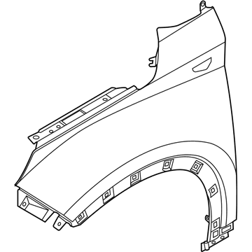 Крило переднє праве Hyundai/Kia 66321K2000 ціна, від 325.36 USD