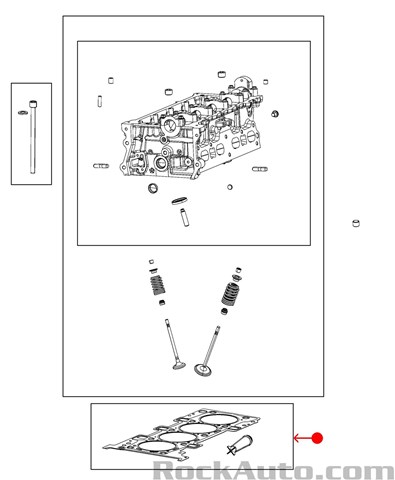 Прокладка головки блока циліндрів (ГБЦ) 68188889AG Chrysler