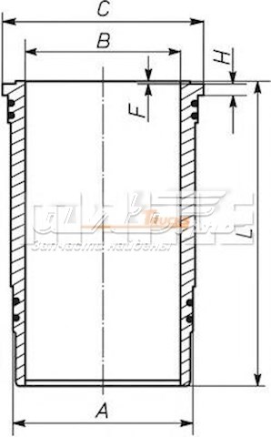 Гільза поршнева Mahle Original 227WN3701