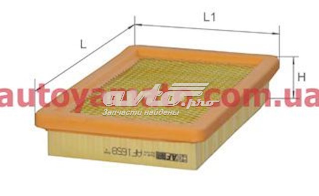 AF1658S Alpha Filter Повітряний фільтр двигуна