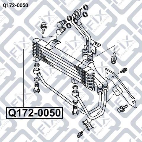 Радіатор масляний Q-fix Q1720050 ціна, від 106.81 USD