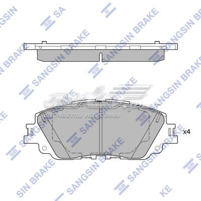 SP4275 Sangsin Передні гальмівні колодки