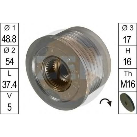 ZN5432 ZEN Обгонна муфта генератора