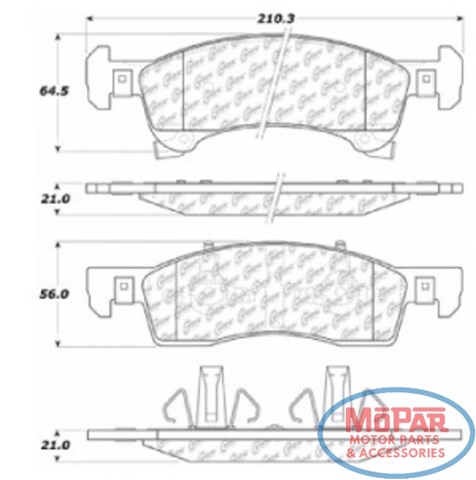 10209340 Centric Parts Передні гальмівні колодки